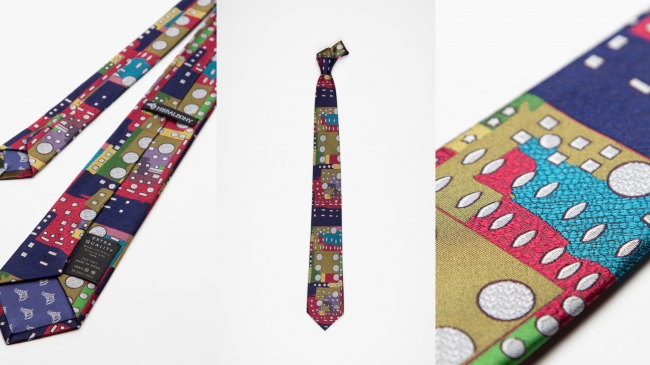 ART NECKTIE｜Kiyoshi Yaegashi「家」24,200円（税込）