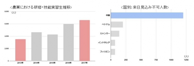 農業分野の研修・技能実習生