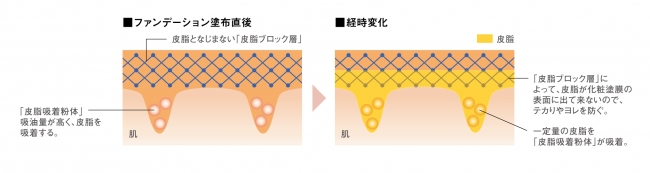 「皮脂ブロック層」のイメージ