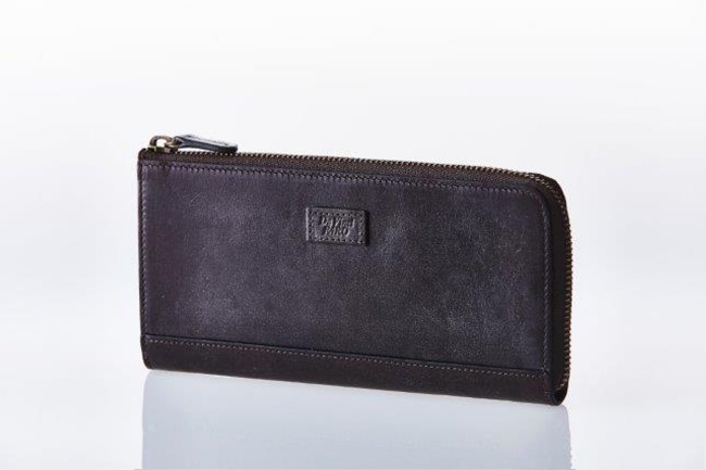 BRIDEL leather Slim Zip Wallet ダビンチファーロ  davinci-faro