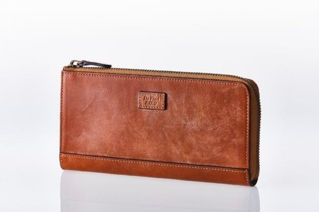 BRIDEL leather Slim Zip Wallet ダビンチファーロ  davinci-faro