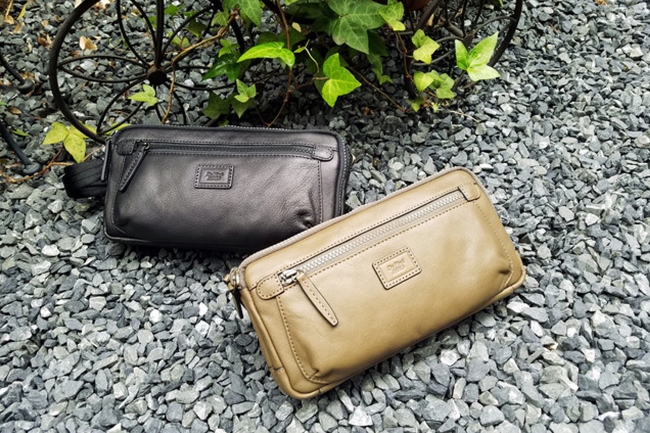 フレグランスレザー　AROMA Double Wallet bag ダヴィンチ ファーロ　Davinci FARO