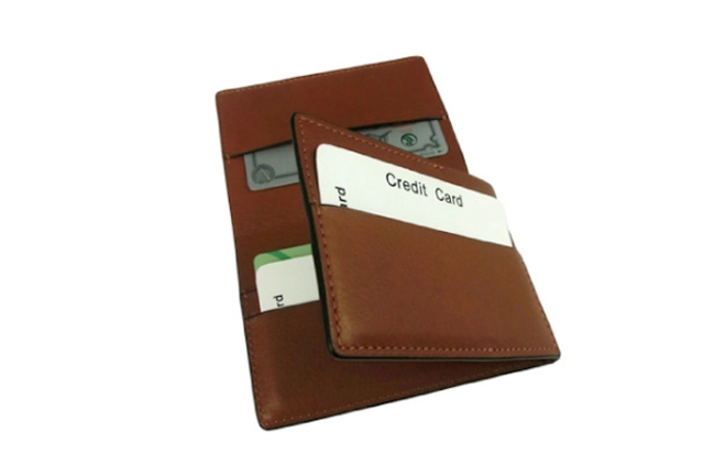 フレグランスレザー　AROMA TORES Tre-folding card case ダヴィンチ ファーロ　Davinci FARO