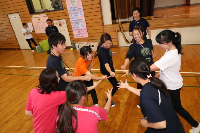 スポーツ大会をするなど園では職員同士で楽しめるよう工夫をしています