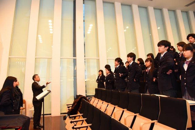 2017年12月に東京音楽大学で行われた特別授業の様子