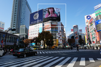 ▲渋谷駅前交差点から