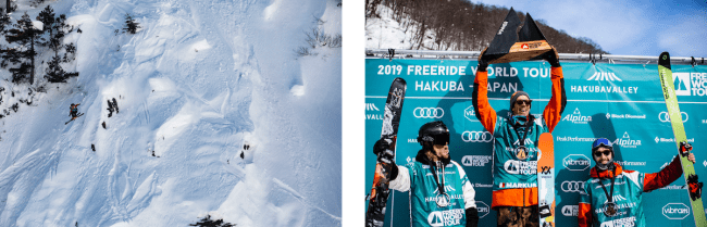 昨シーズン白馬で開催されたFreeride World Tour Japan Series 2019