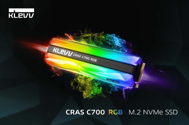 エッセンコア新製品、KLEVV CRAS C700 RGB SSD