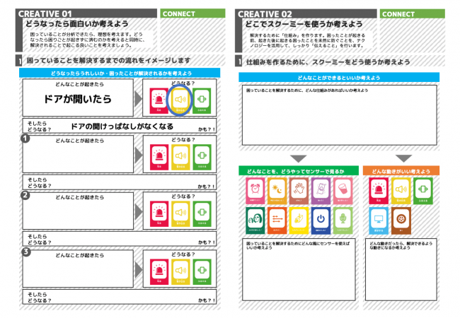 SchooMycreativeCLASSの教材を、感染症対策の内容に変更して教材として利用します。