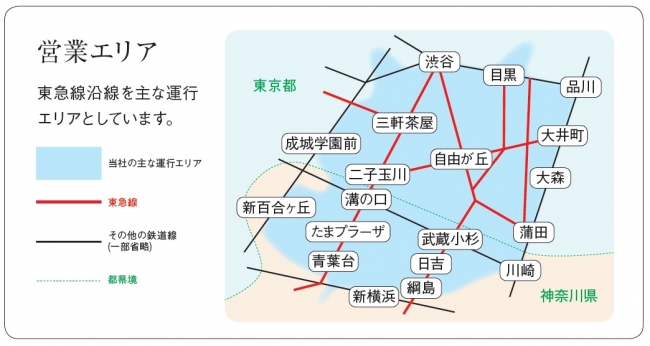 東急バス運行エリア