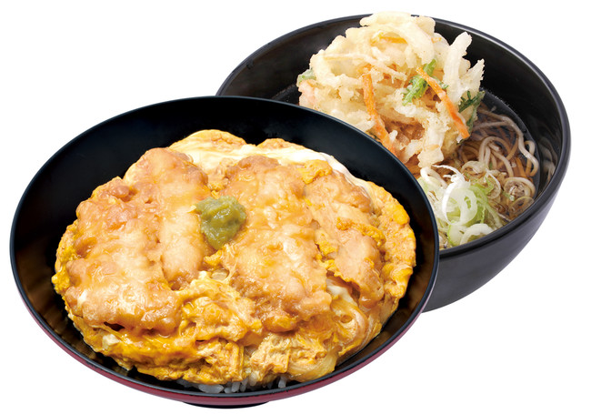 大分風鶏天の親子丼セット（そば・うどん）