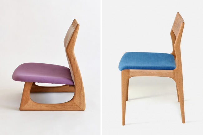 左：za chair  右：yu-dining chair