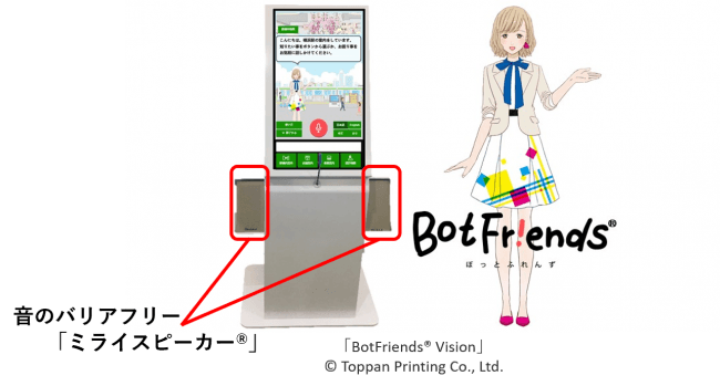 音のバリアフリーを実現する「ミライスピーカー（R)」が、多言語AIサイネージ搭載スピーカーとして採用された