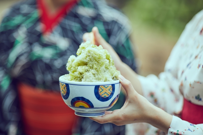 天然氷によるかき氷