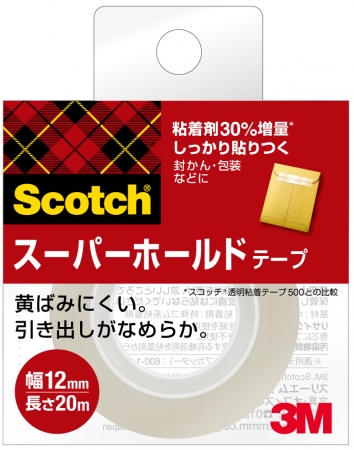 スコッチⓇ スーパーホールドテープ 12mm幅 詰め替え用