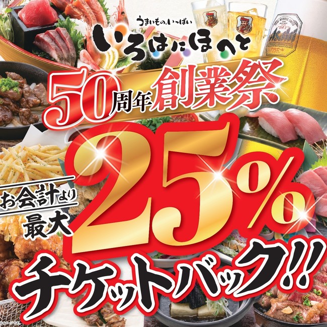 最大25%チカットバック