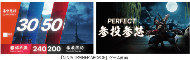 「NINJA TRAINER ARCADE」ゲーム画面