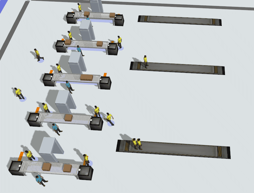 図5．VRを介して見た空港シミュレーション