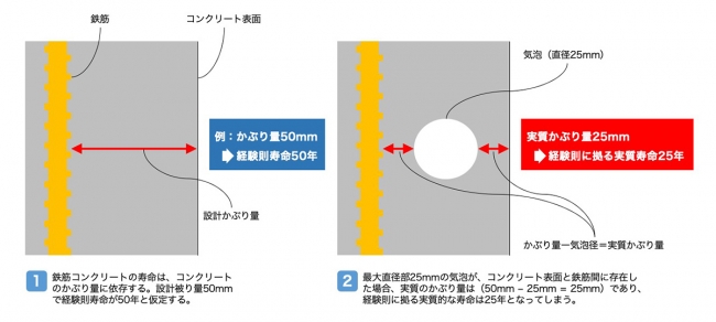 かぶり量と寿命推計