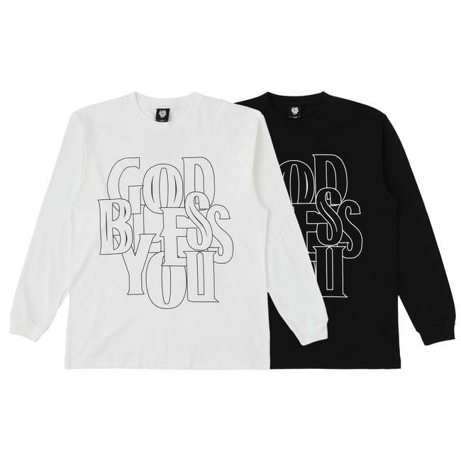 長袖Tシャツ￥8,800（税込）カラー：BLACK・WHITE サイズ：M・L・XL・XXL