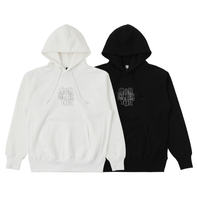 フーディー￥18,700（税込）カラー：BLACK・WHITE サイズ：M・L・XL・XXL