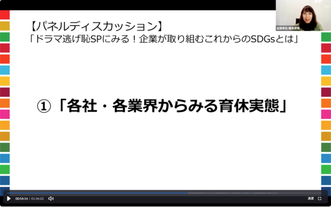 ＜橋本歩惟氏：パネルディスカッション「ドラマ逃げ恥spにみる！企業が取り組むこれからのSDGsとは」より＞