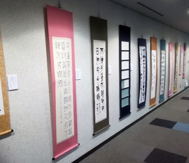 第1回書道展展示風景