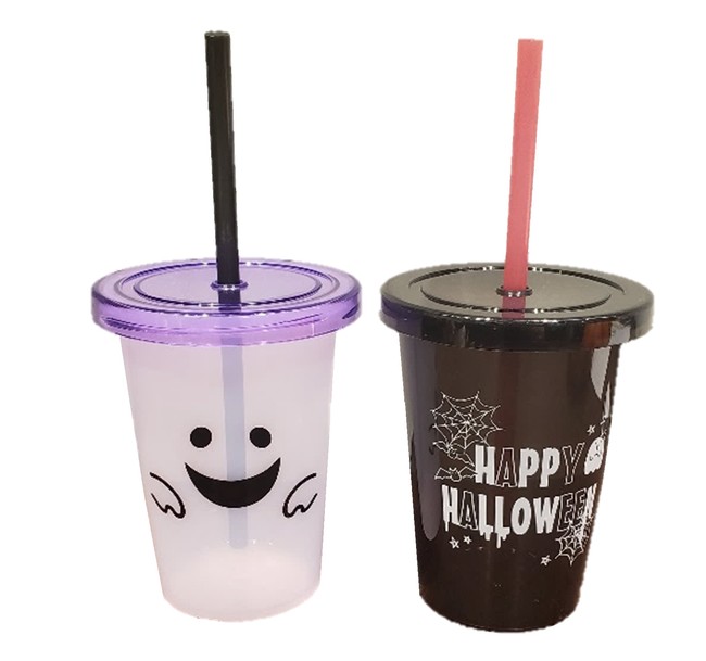 コールドカップ ハロウィン柄2種アソート 各110円 ■7階 ケーバイケー バイ キッチンキッチン