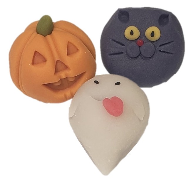 ＜菓匠 花桔梗＞ ハロウィン上生菓子 （3個入） 1,458円 ※10月29日（金）～31日（日）までの販売 ■地下1階 和菓子売場