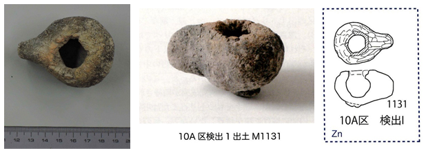 図４　清洲城下町遺跡出土　把手付き坩堝