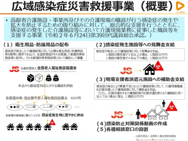 全国老施協　広域感染症災害救援事業　概要