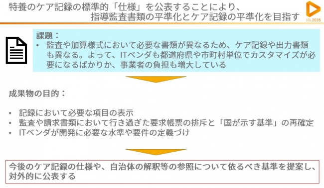 全国老施協は、特養のケア記録の標準化を目指す