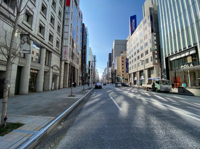 東京銀座ショールームの店舗前風景