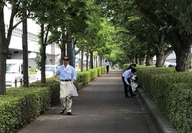 【昨夏の様子】空港内道路