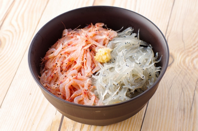 生桜エビ生シラス二色丼1,280円(税抜)