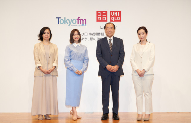 左からシェルバ英子、紗栄子、山村武彦、手島アナウンサー