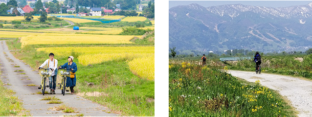 〝日本のふるさと〟を体感できる田舎の原風景広がるコース