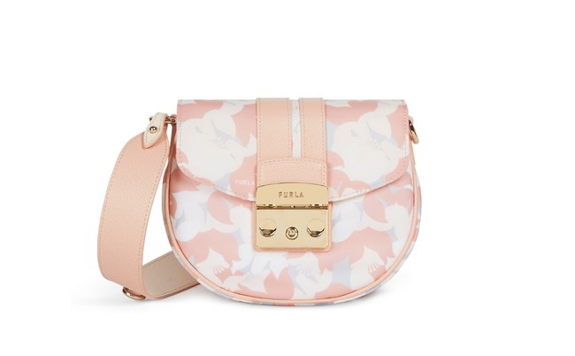 FURLA METROPOLIS MINI CROSSBODY ROUND フラワーカモフラージュプリント　41,000円(税抜) 