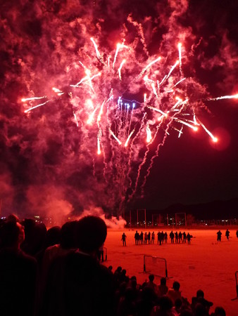 昨年の海陽祭での打ち上げ花火