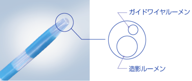 2ルーメン構造　先端イメージ図