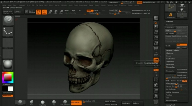 動画教材：Zbrush講座