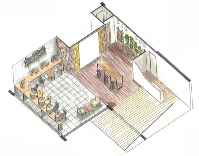 デジタルハリウッドSTUDIOつくば　完成予想図パース