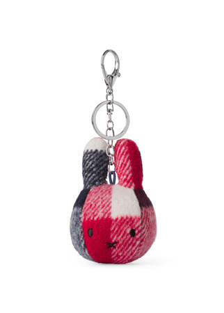 Miffy Bag Charm Check  Red