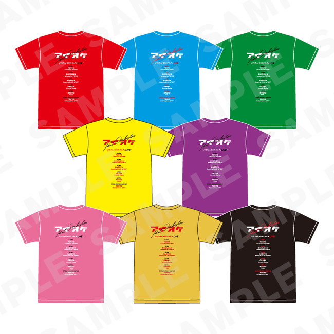 ツアーTシャツ　各色1枚￥3,500-