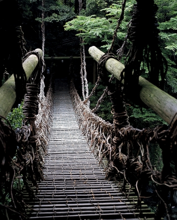 祖谷のかずら橋（国指定重要有形民俗文化財）