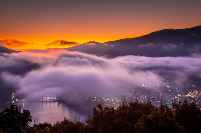 馬場展望台からの雲海景色