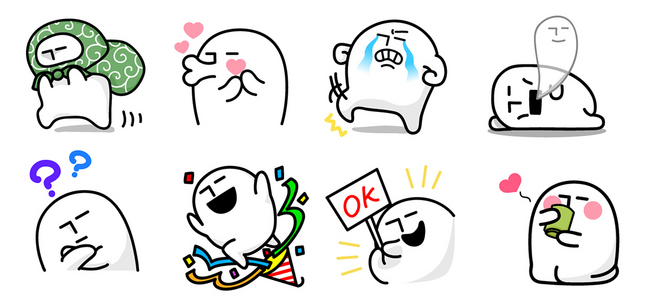 しろくろさん（LINEスタンプ）