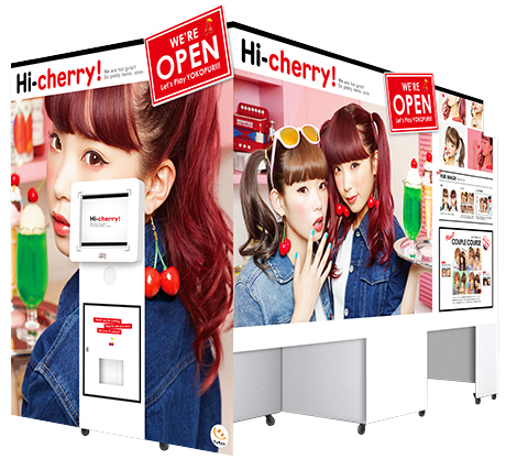 プリントシール機『Hi-cherry!』本体イメージ