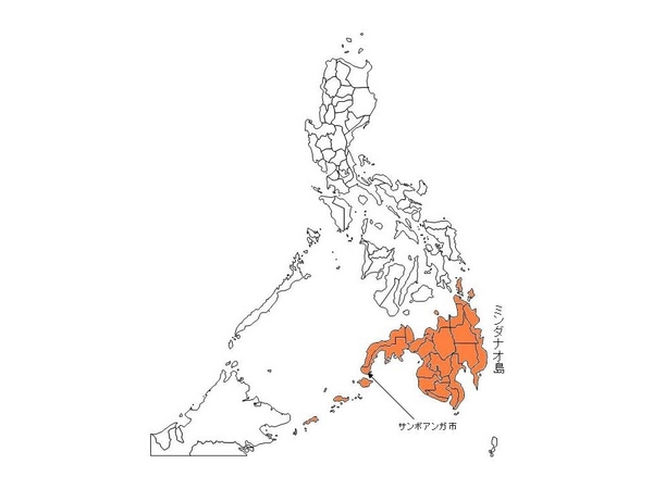 ミンダナオ島・サンボアンガ市地図©日本ユニセフ協会