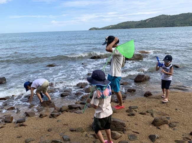 徒歩5分の距離にある牛窓海水欲情